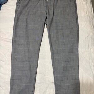 Original Use Gray Plaid Dress Pants